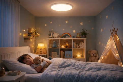 نحوه انتخاب لامپ برای چراغ خواب کودک با نور سقفی