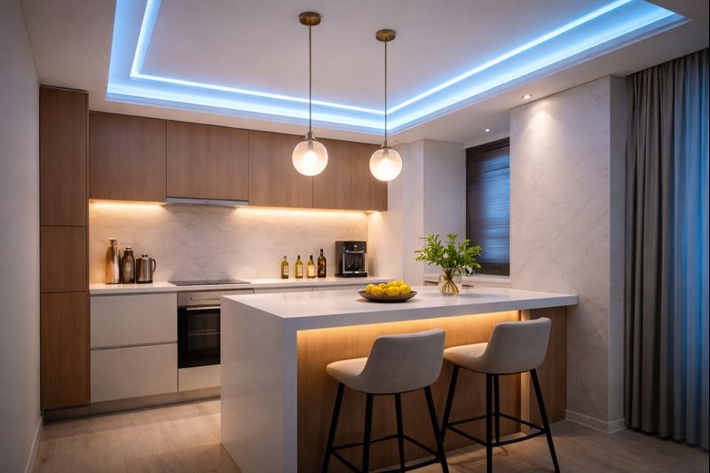 اثر نور مخفی سقف در نورپردازی محیط