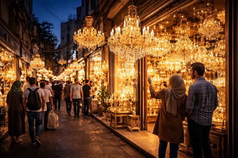 بازار لوستر لاله زار