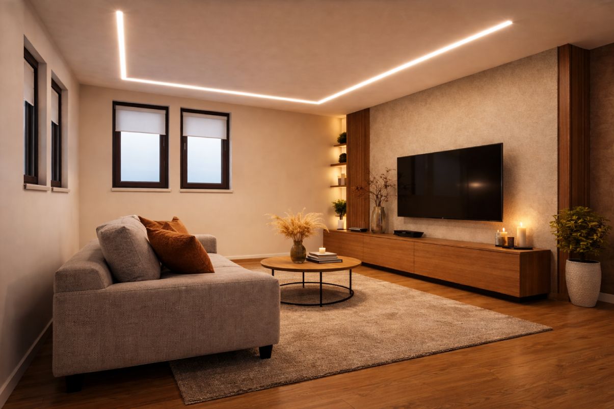 نورپردازی مستقیم با لاین نوری